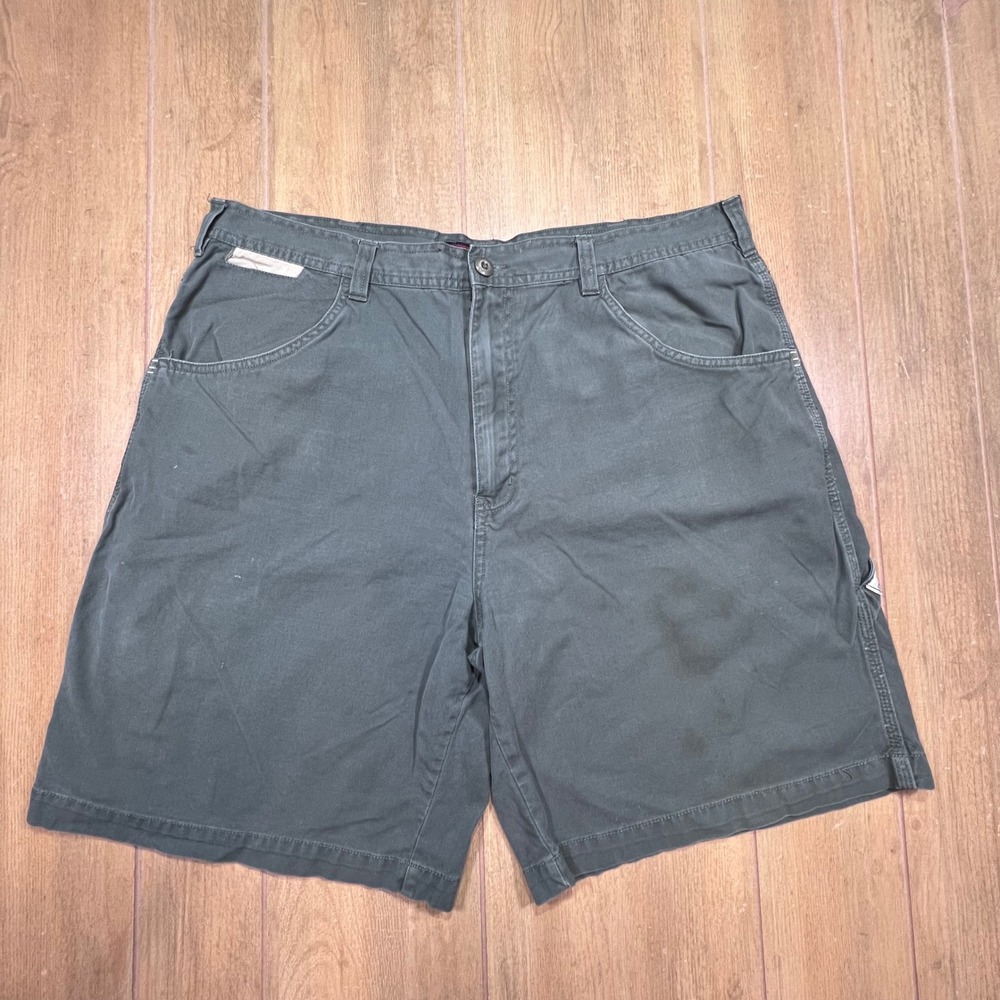 Faded Glory Mens 40 Carpenter Utility Shorts Service Green Canvas FG6006 Cotton